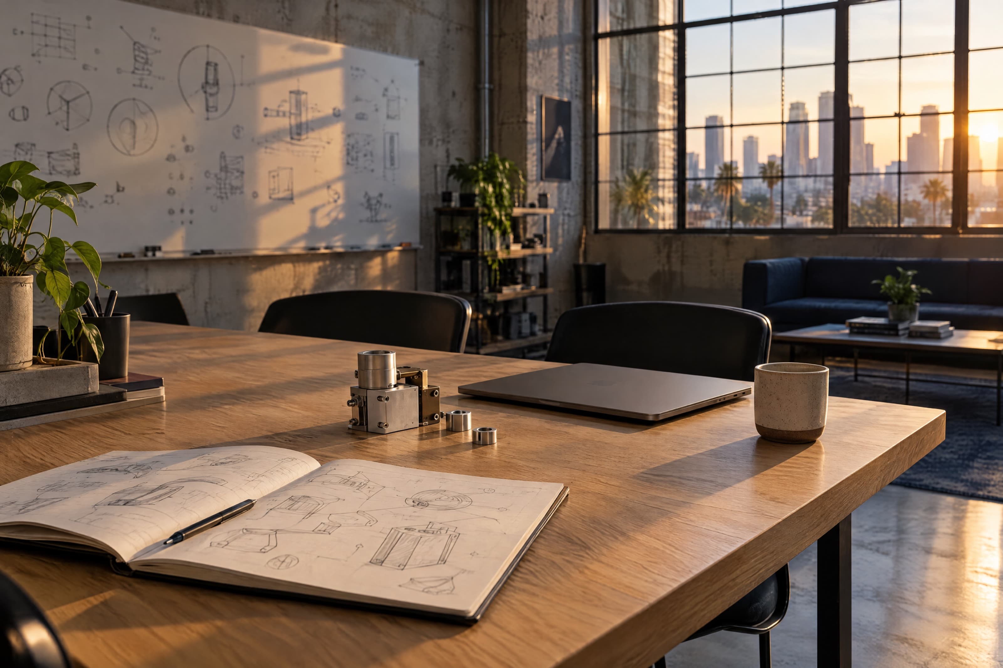 Founder workspace in a Wynwood loft